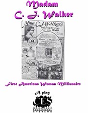 Madam C. J. Walker-first American woman black millionaire 6th grade play script cover